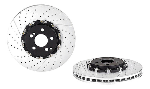 2 Discos Ventilados Del Mercedes-benz C63 Amg 08/14 Brembo