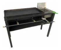 Comprar Comal De 80x40 Con Freidora  Comal De Teflon Inoxidable