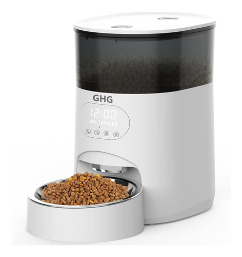 Ghg Dispensador Automático Comida Gatos Perros 4l