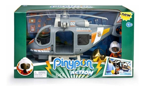 Pinypon Action Helicoptero Rescate Vehiculo Figura 