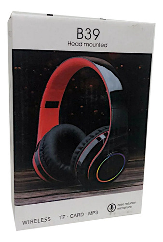 Diadema Bluetooth Luces Rgb Manos Libres Microfono 4 Piezas
