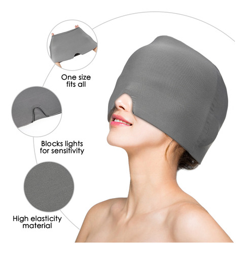 Gorra Gel, Envoltura Fría, Hielo Caliente Para La Cabeza, Mi