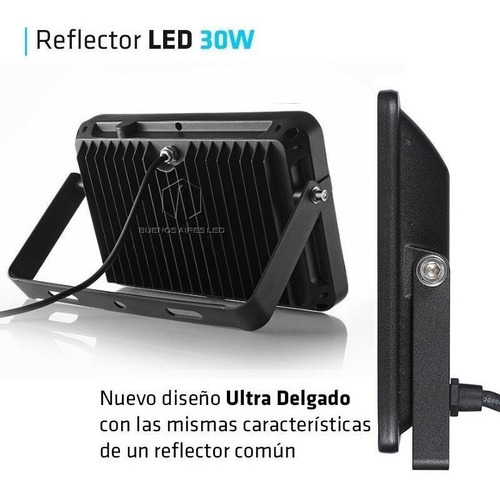 Imagen 4 de 10 de Reflector Led 30w Multiled Alta Potencia Exterior Full