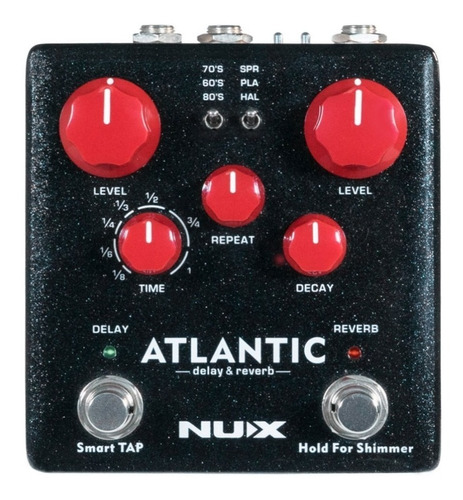 Pedal Reverb + Delay Nux Ndr5 Atlantic Para Guitarra O Bajo