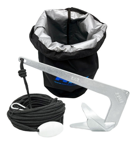 Kit Ancora Bruce 5kg 35m Cabo Com Bolsa Para Ancora Hw 