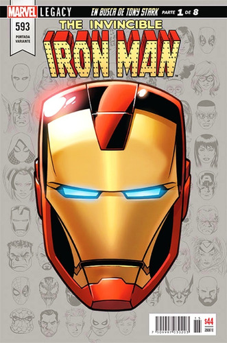 Marvel Comics The Invincible Iron Man #593 Variante 593 Lega