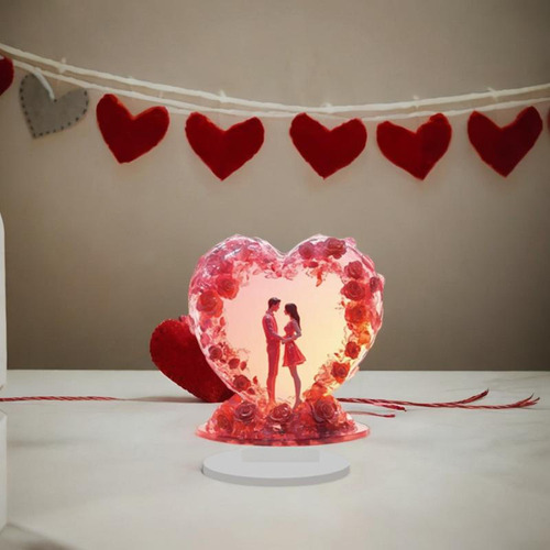 Letrero De Mesa Con Forma De Corazón Para San Valentín,