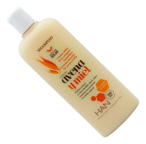 Imagen 7 de 9 de Shampoo Han Avena Y Miel 500ml Apto Método Curly