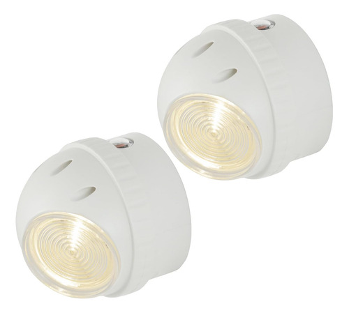 Luz Nocturna Led Giratoria, Paquete De 2, Enchufable, Foco D