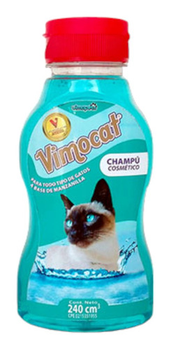 Vimodog Comestico Gatos 240ml Champú Para Gatos