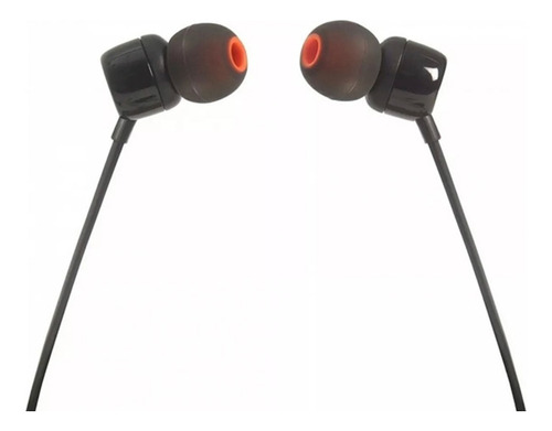 Auricular Jbl Jblt110blk In Ear Con Microfono 1.2mt Negro