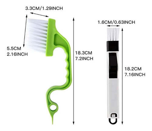 Timotech Kit De 6 Cepillo De Limpieza Para Huecos Y Ranuras Color Multicolor