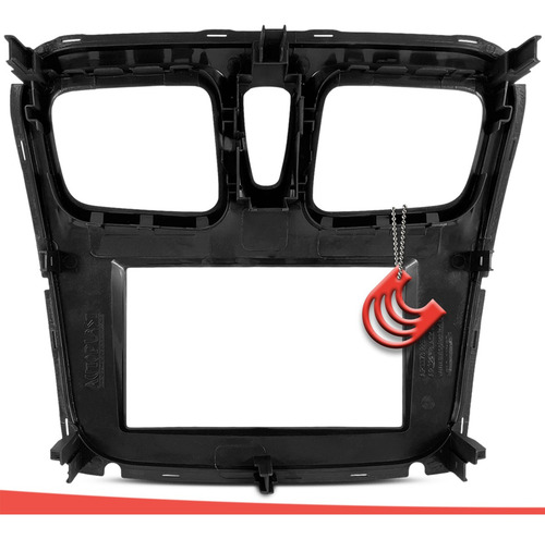 Imagem 4 de 8 de Moldura Painel 2 Din Dvd Multimidia Mp5 Sandero Logan 2020