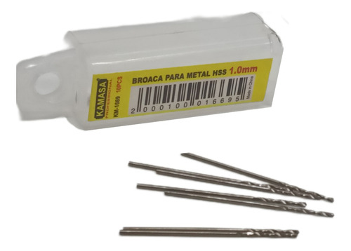 Set De Brocas Para Metal Hss 10pcs 1.0 Mm Kamasa Km-1669