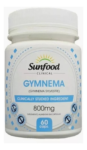 Gymnema 800mg Por Porcion 60 Caps Sunfood Diabetes Insulina