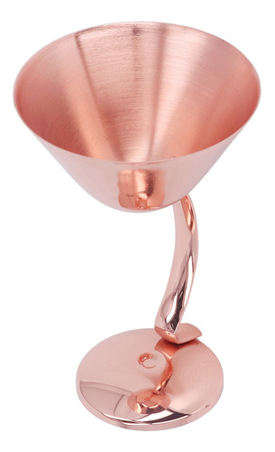 Copa De Cóctel Metálica 150ml De Acero Inoxidable Martini Co