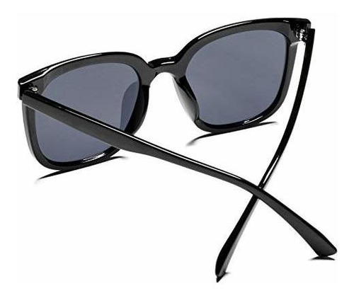 Vintage Square Frame Shades with UV400 Protection Flat Lens SCVGVER Trendy Oversized Sunglasses for Women Men 