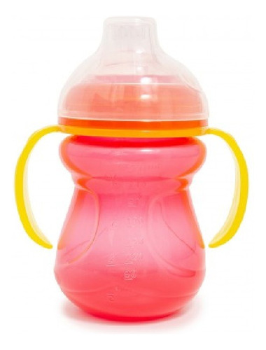 Vaso Bebe Pico De Silicona Asas Y Tapa 240ml Love 9142