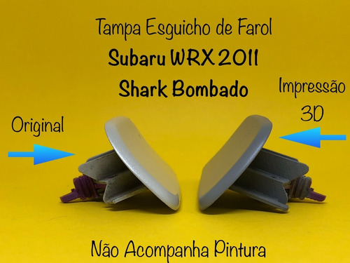Imagem 3 de 5 de Tampa Esguicho Farol Subaru Wrx Sti 2011 - Par Com Travas
