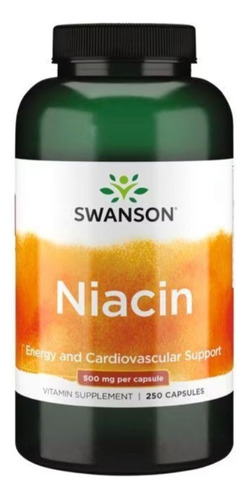 Niacina Niacin 500mg 250 Caps Swanson
