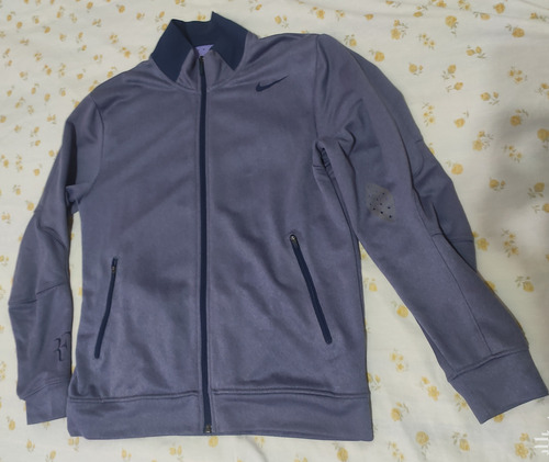 Campera Nike Tenis Roger Federer Roland Garros 2013 Talle M Azul Acero M (Usado)