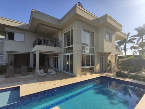 Tamboré 10 | Casa Alto Padrão | Vista Para Reserva | Piscina Aquecida | Adega Climatizada | Sala De Ginástica | 4 Suítes - Cnc1199