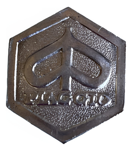 Emblema Dianteiro Escudo Cromado Para Vespa Piaggio Px200 Única