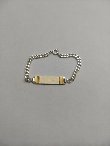 5mm 925 plata bebé ID Pulsera de cordón de borde acanalado 6 pulgadas Grabado Gratis