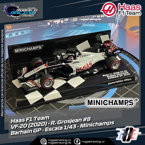 Haas Vf-20 2020 Romain Grosjean #8 1:43 Formula 1
