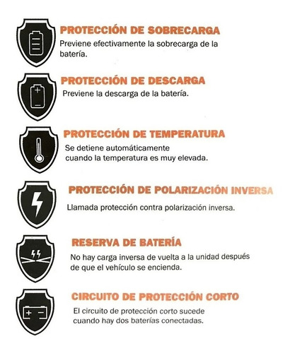 Imagen 7 de 10 de Arrancador Portatil Auto Cargador Celular Notebook Lusqtoff