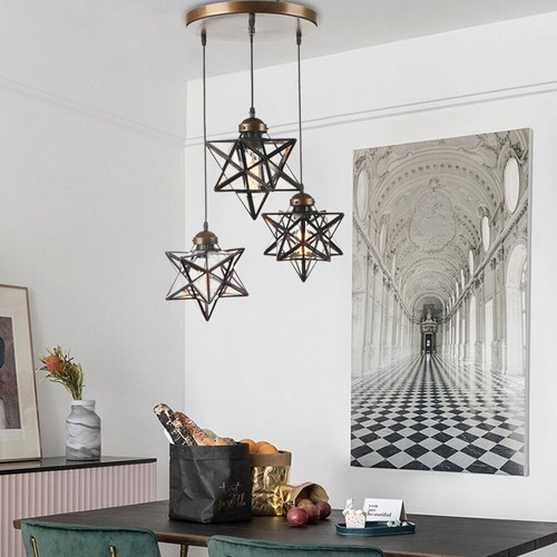 Moravian Star Chandelier 3-light Pendant Light Dining