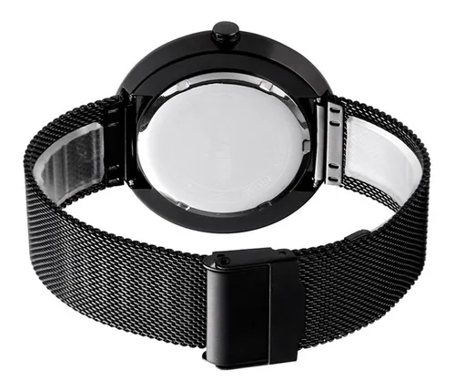 Reloj Hombre Skmei 9174 Acero Negro Minimalista Y Moderno