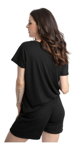 Imagen 2 de 6 de Pijama Alondra Jelue Dama Morley Liviano Verano Short Remera