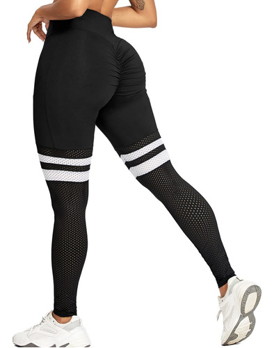 Cfr Leggings De Entrenamiento Para Mujer, Cintura Alta, Leva