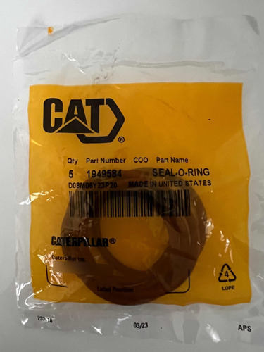 Sello O-ring Inyector Catepillar 194-9584 1949584 Generador 