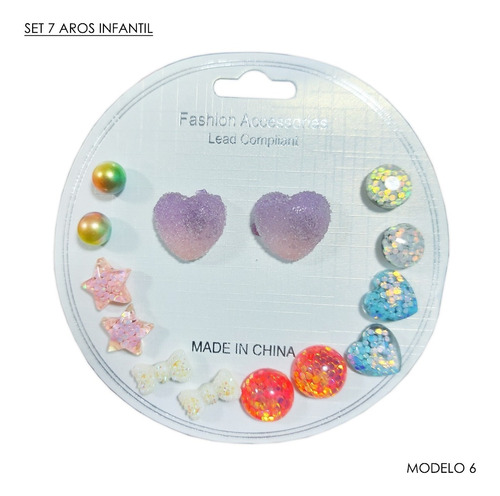 Pack Aros Infantil Cute - 6 Diseños