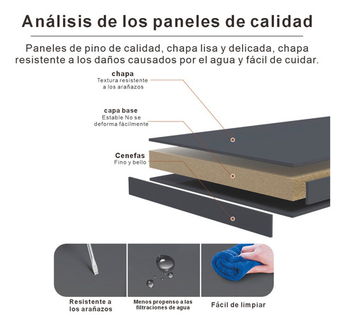 Cajonera Cómoda Con 3 Anchos Moderna Mesa De Noche