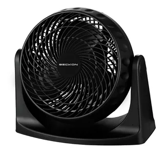 Ventilador de piso pared 2 en 1 turbo fan de 8 pulgadas 20cm 3 velocidades Negro Beckon