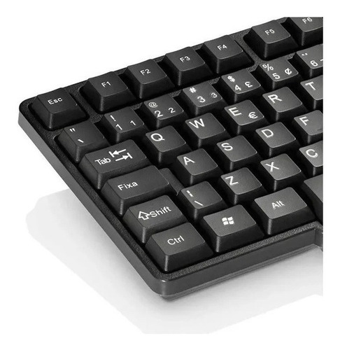 Imagem 6 de 9 de Kit Teclado E Mouse Basico Com Fio Usb