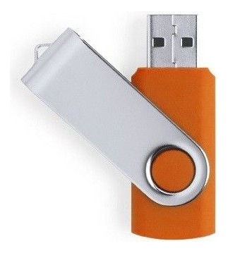 Memoria Usb Giratoria Negra De 4gb