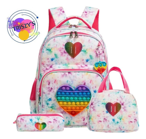 Mochila Escolar Set De 3 Piezas