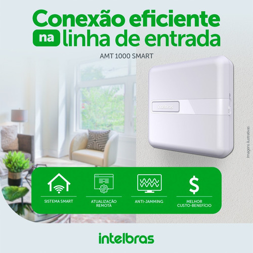 Central Alarme Monitora Celular App Amt 1000 Smart Intelbras