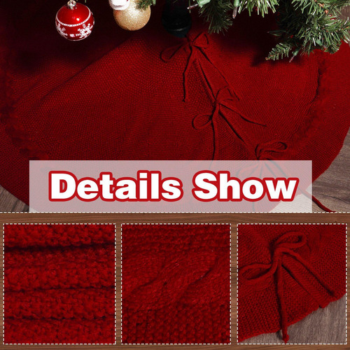 Falda Para De Navidad, Decoración Para De Rojo 36 Pulgadas