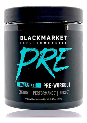 Pre Balanced Preworkout Mora Azul 30 Servicios Blackmarket