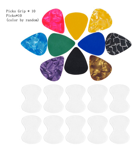 Juego De Palas Adhesivas Antideslizantes Para Guitarra Picks