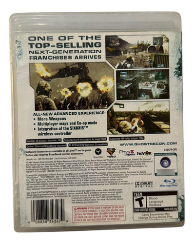 Tom Clancy's Ghost Recon Advanced Warfighter 2 Playstation 3 (Usado)