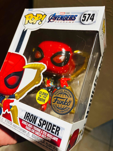 Iron Spider Glow In The Dark Avengers Endgame Funko Pop!