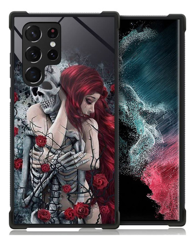 Funda Para Samsung Galaxy S22 Calavera Niña Caida