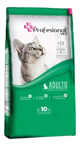 Alimento Profesional Vet Gato Adulto Nutrición Total X 10 Kg