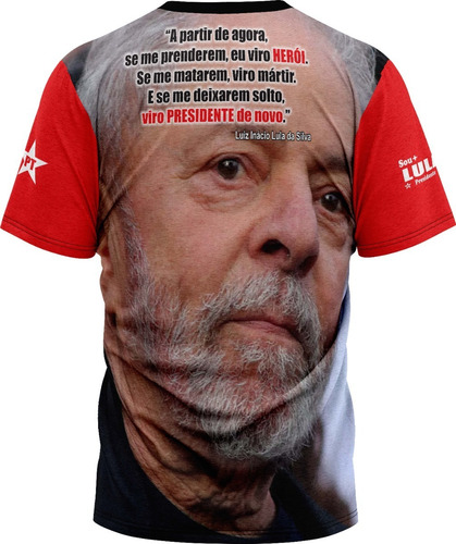 Imagem 2 de 3 de Lula - Presidente Lula - Tecido Dryfit